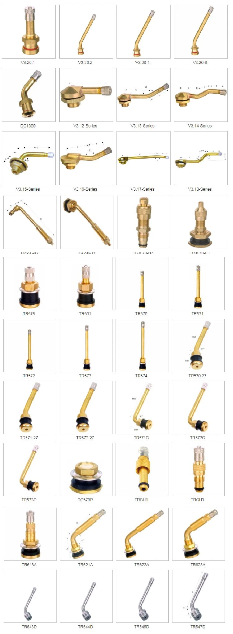 Brass  valve stem